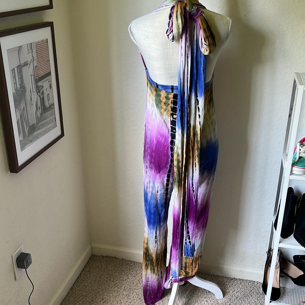 PINKLICIOUS Tie Dye Halter Jumper Size Large - Picture 10 of 11
